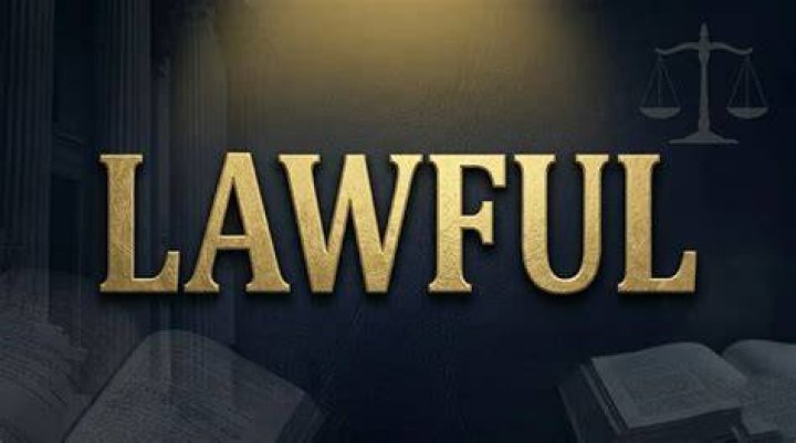 By lawful means definition?