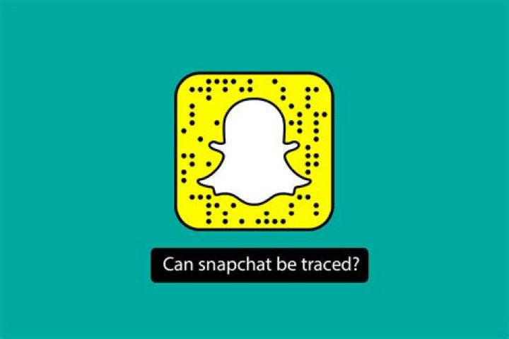 Can snapchat be traced?