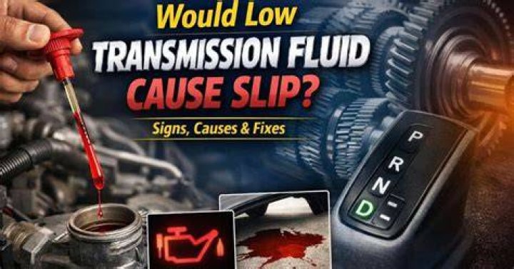 Does low transmission fluid cause slipping?