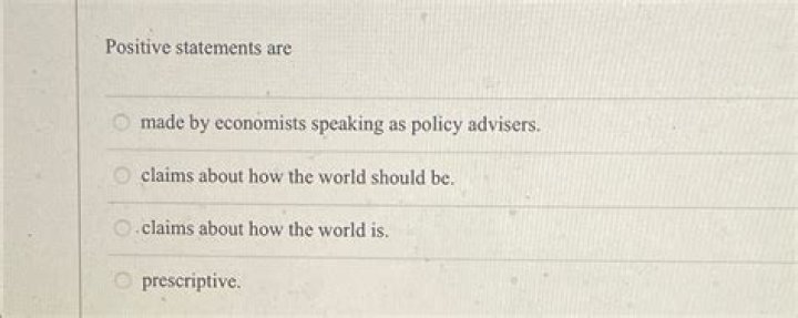 For economists positive statements are?