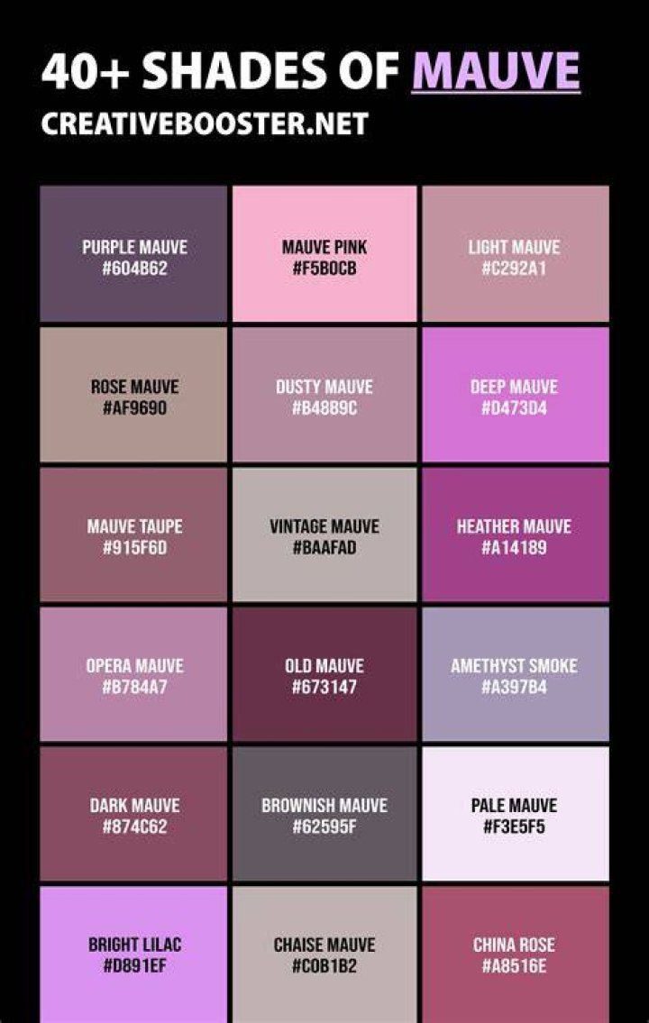 What colors go with mauve?