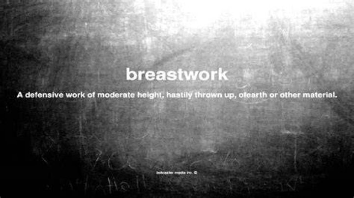 What does breastwork mean in english?