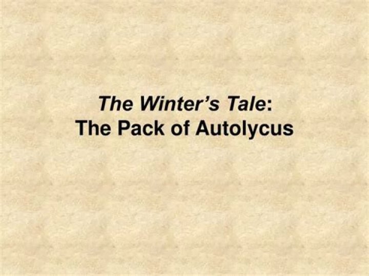 What is the purpose of autolycus in the winter’s tale?