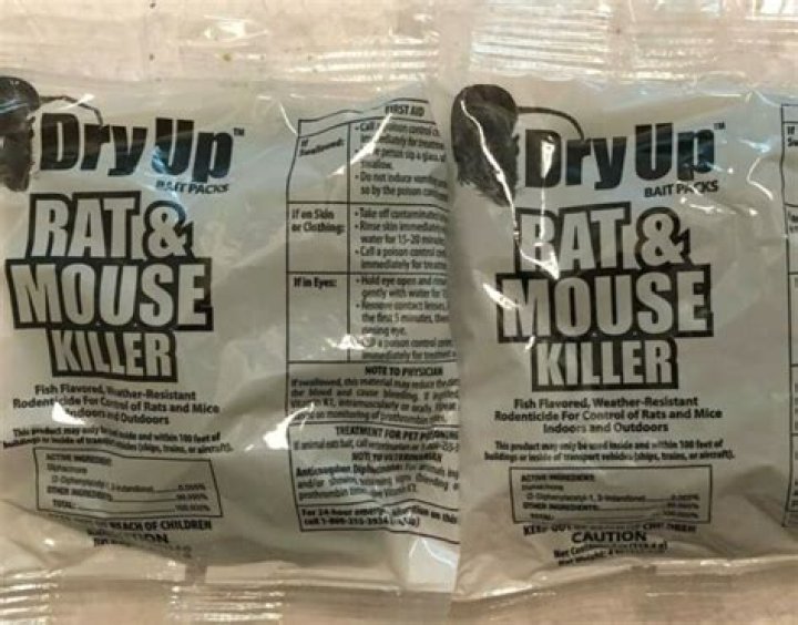 What rat poison dries them out?