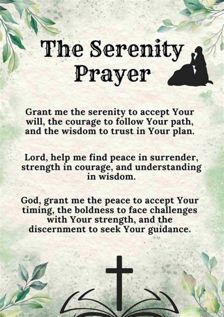 Whats the serenity prayer?