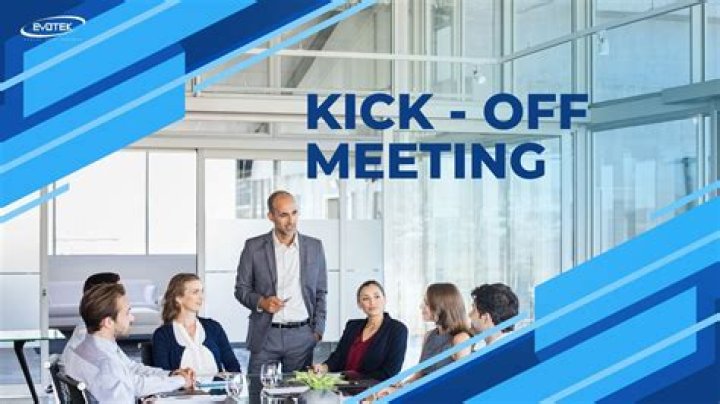 Why hold a kick off meeting?