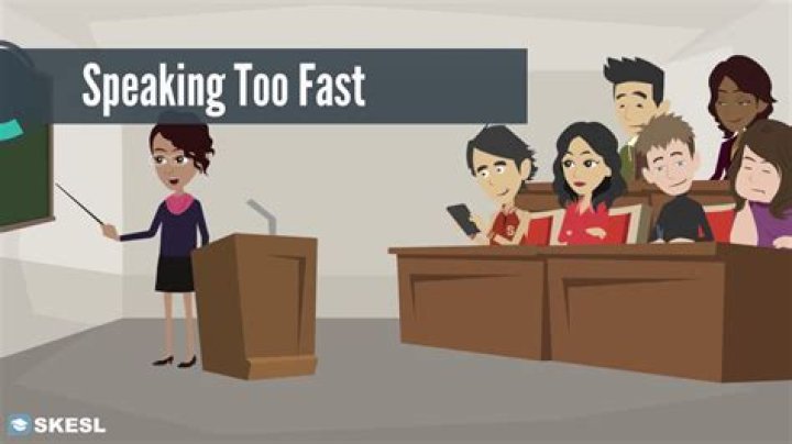 Why speaking too fast may be inappropriate?